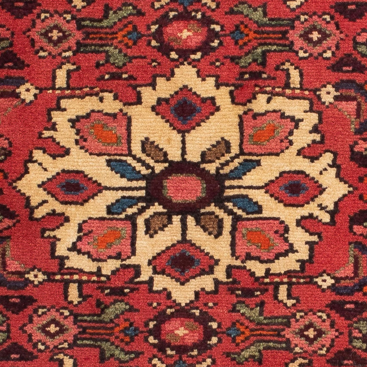 Tapis de couloir Tapis persan - Nomadic - 200 x 78 cm - rouge foncé