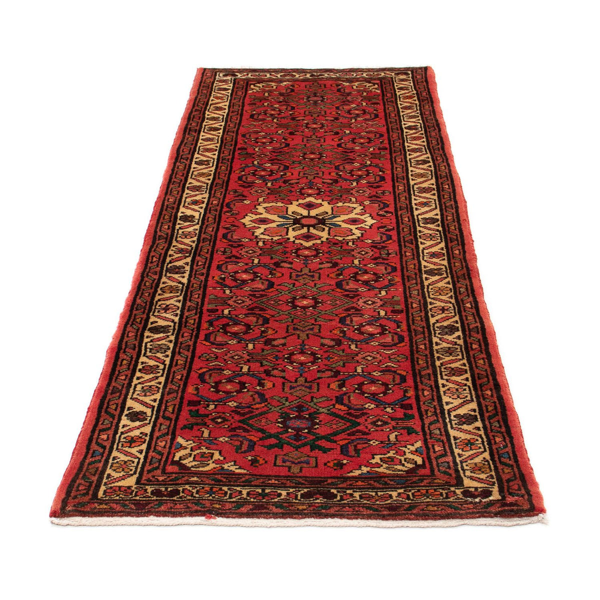 Tapis de couloir Tapis persan - Nomadic - 200 x 78 cm - rouge foncé