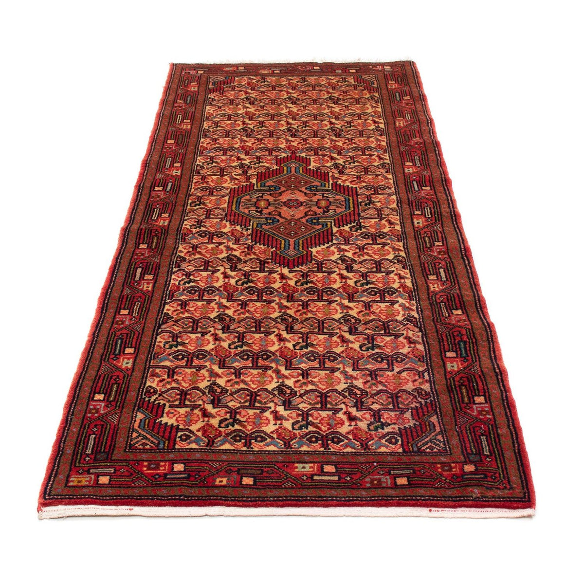 Tapis de couloir Tapis persan - Nomadic - 200 x 80 cm - rouge foncé