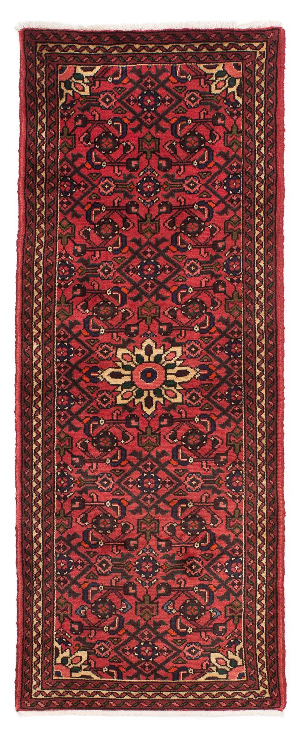 Tapis de couloir Tapis persan - Nomadic - 200 x 72 cm - rouge foncé