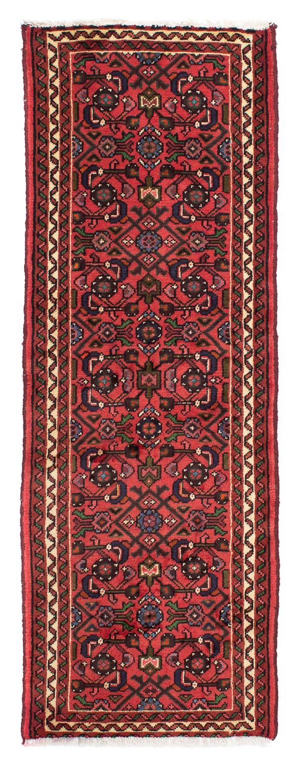 Tapis de couloir Tapis persan - Nomadic - 188 x 65 cm - rouge foncé