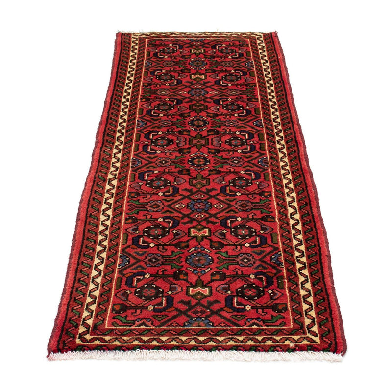 Tapis de couloir Tapis persan - Nomadic - 188 x 65 cm - rouge foncé