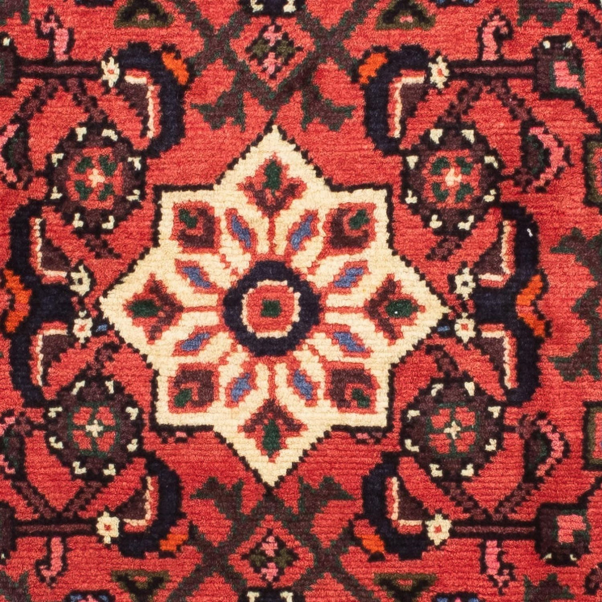 Tapis de couloir Tapis persan - Nomadic - 196 x 68 cm - rouge foncé