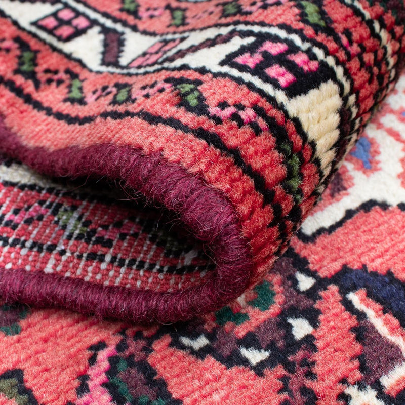 Tapis de couloir Tapis persan - Nomadic - 196 x 68 cm - rouge foncé