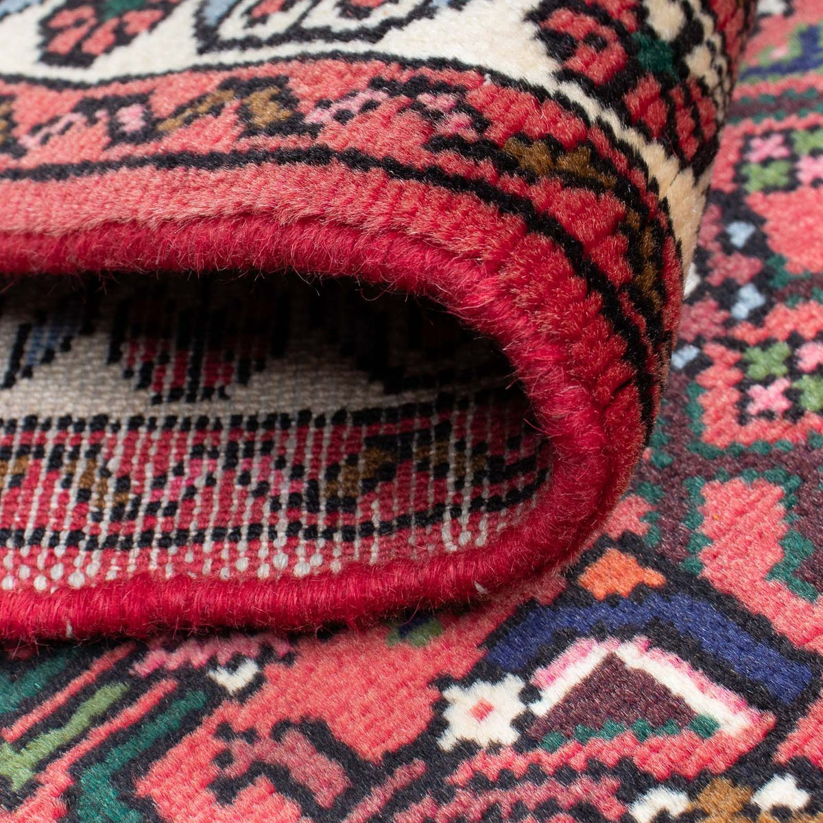 Tapis de couloir Tapis persan - Nomadic - 203 x 75 cm - rouge foncé