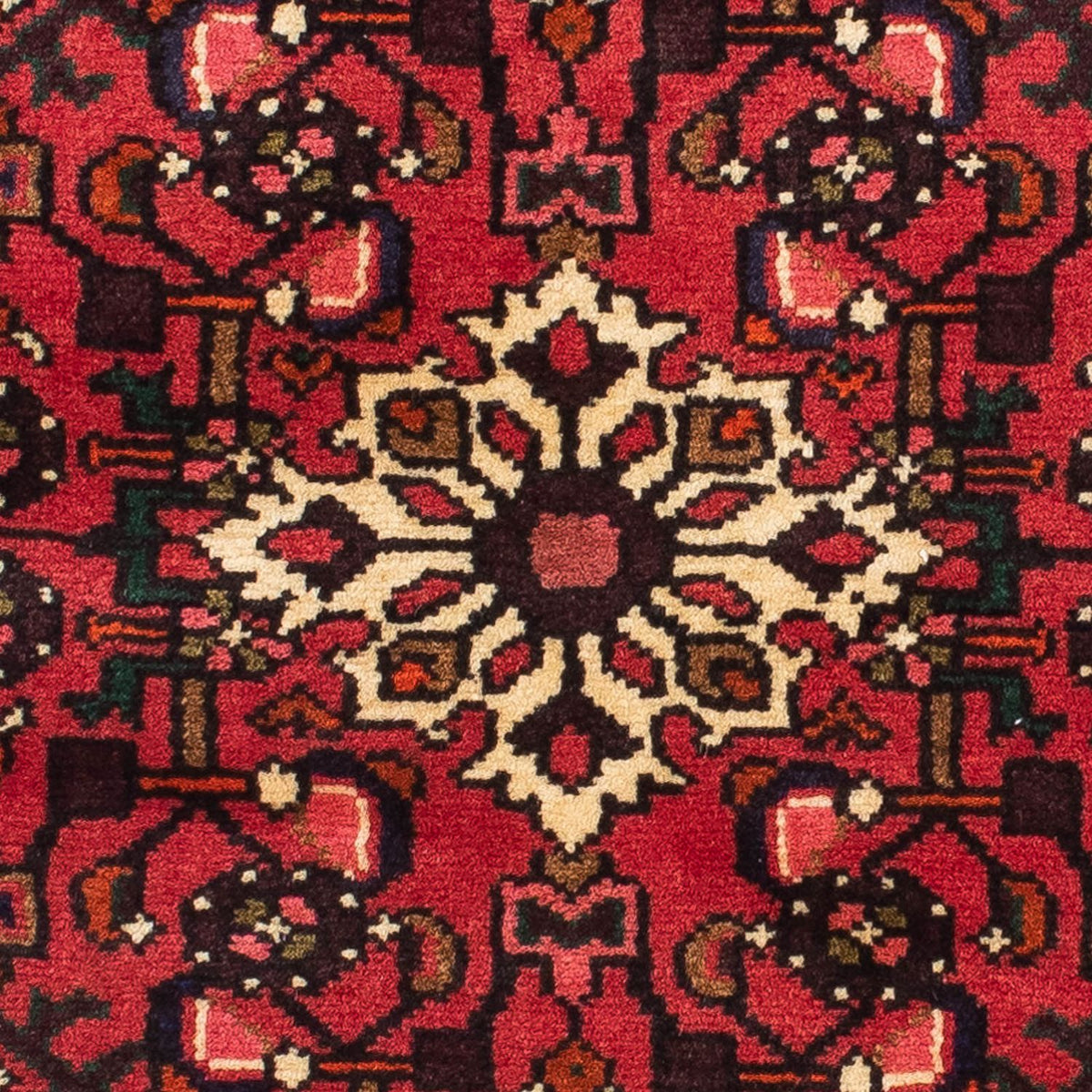 Tapis de couloir Tapis persan - Nomadic - 190 x 75 cm - rouge foncé