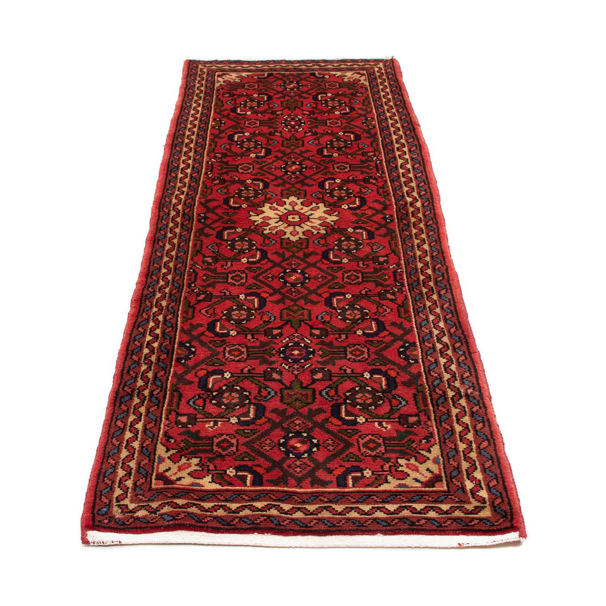 Tapis de couloir Tapis persan - Nomadic - 200 x 70 cm - rouge foncé