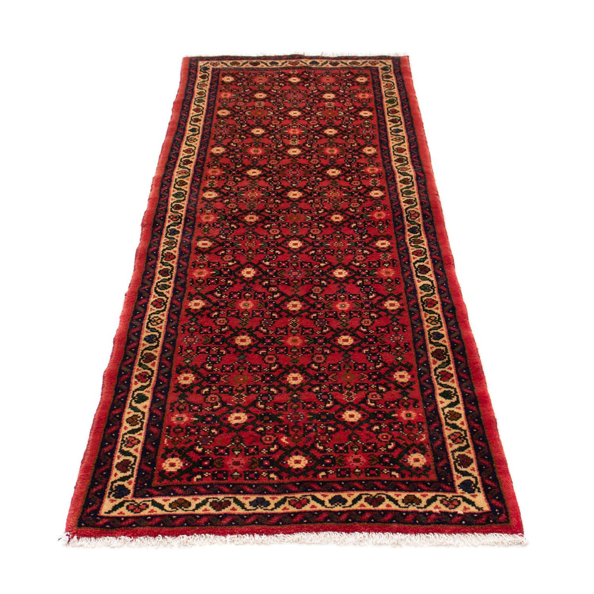 Tapis de couloir Tapis persan - Nomadic - 200 x 73 cm - rouge foncé