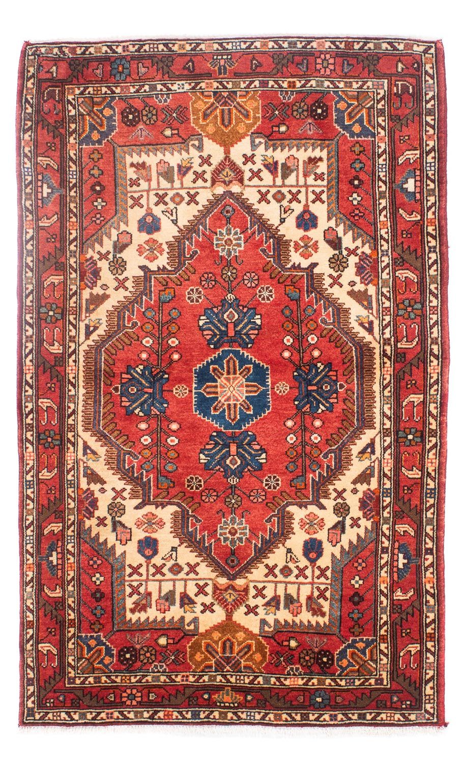 Tapis persan - Nomadic - 178 x 110 cm - rouge foncé