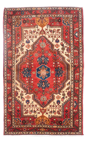 Tapis persan - Nomadic - 178 x 110 cm - rouge foncé