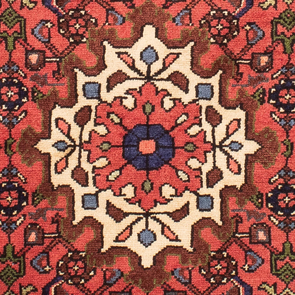 Tapis persan - Nomadic - 147 x 100 cm - rouge foncé