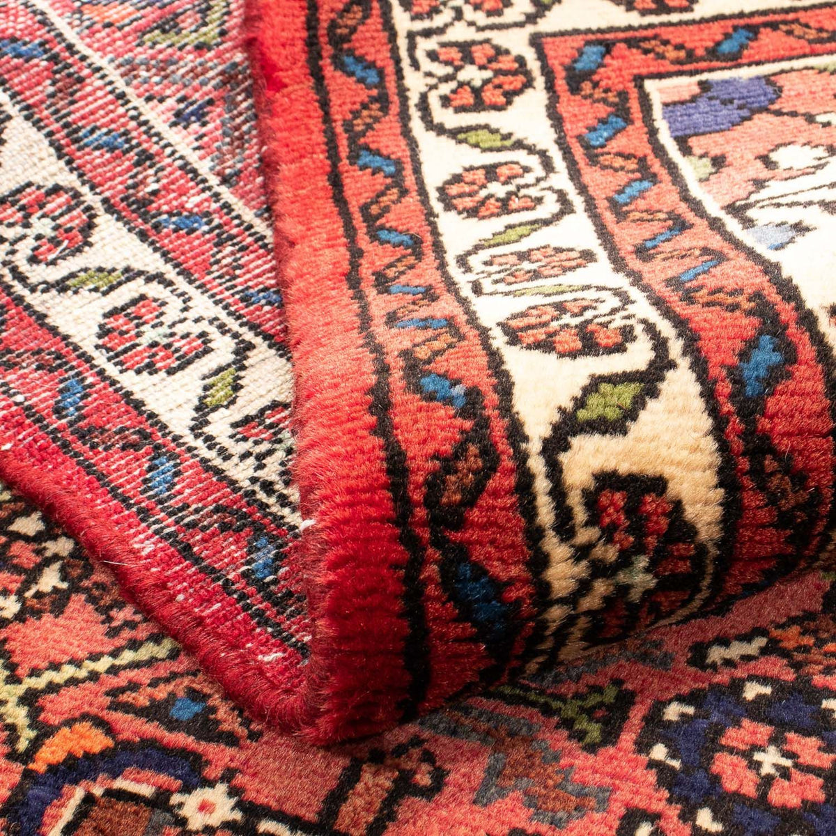 Tapis persan - Nomadic - 147 x 100 cm - rouge foncé