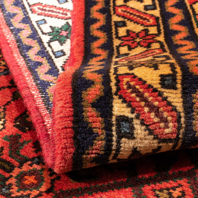 Tapis persan - Nomadic - 156 x 106 cm - rouge foncé