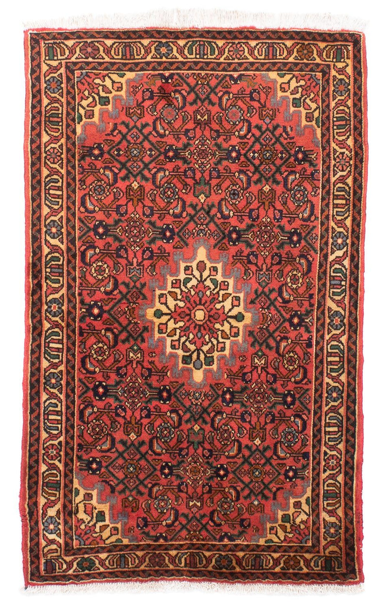 Tapis persan - Nomadic - 160 x 100 cm - rouge foncé