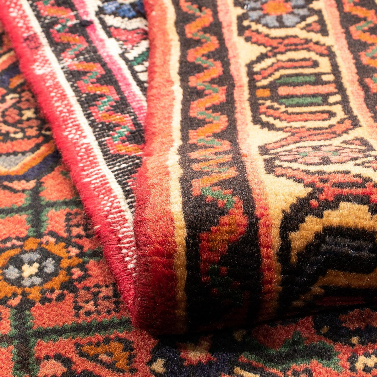 Tapis persan - Nomadic - 160 x 100 cm - rouge foncé