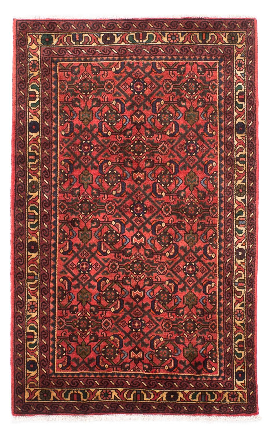 Tapis persan - Nomadic - 165 x 100 cm - rouge foncé