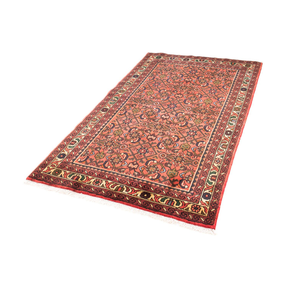 Tapis persan - Nomadic - 165 x 100 cm - rouge foncé