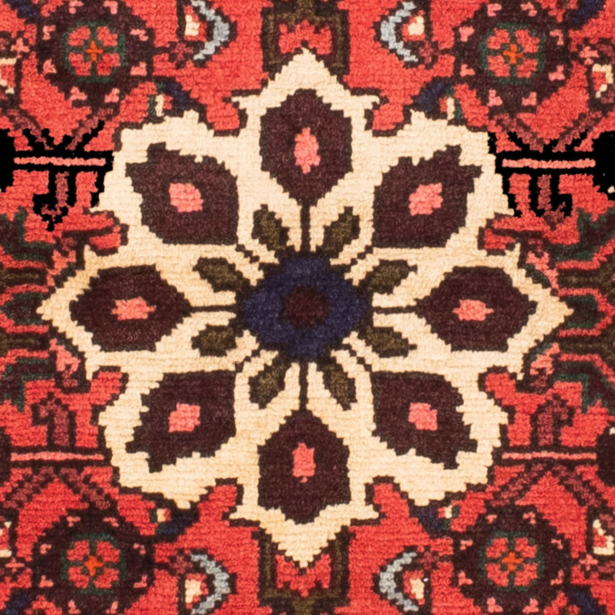 Tapis persan - Nomadic - 145 x 105 cm - rouge