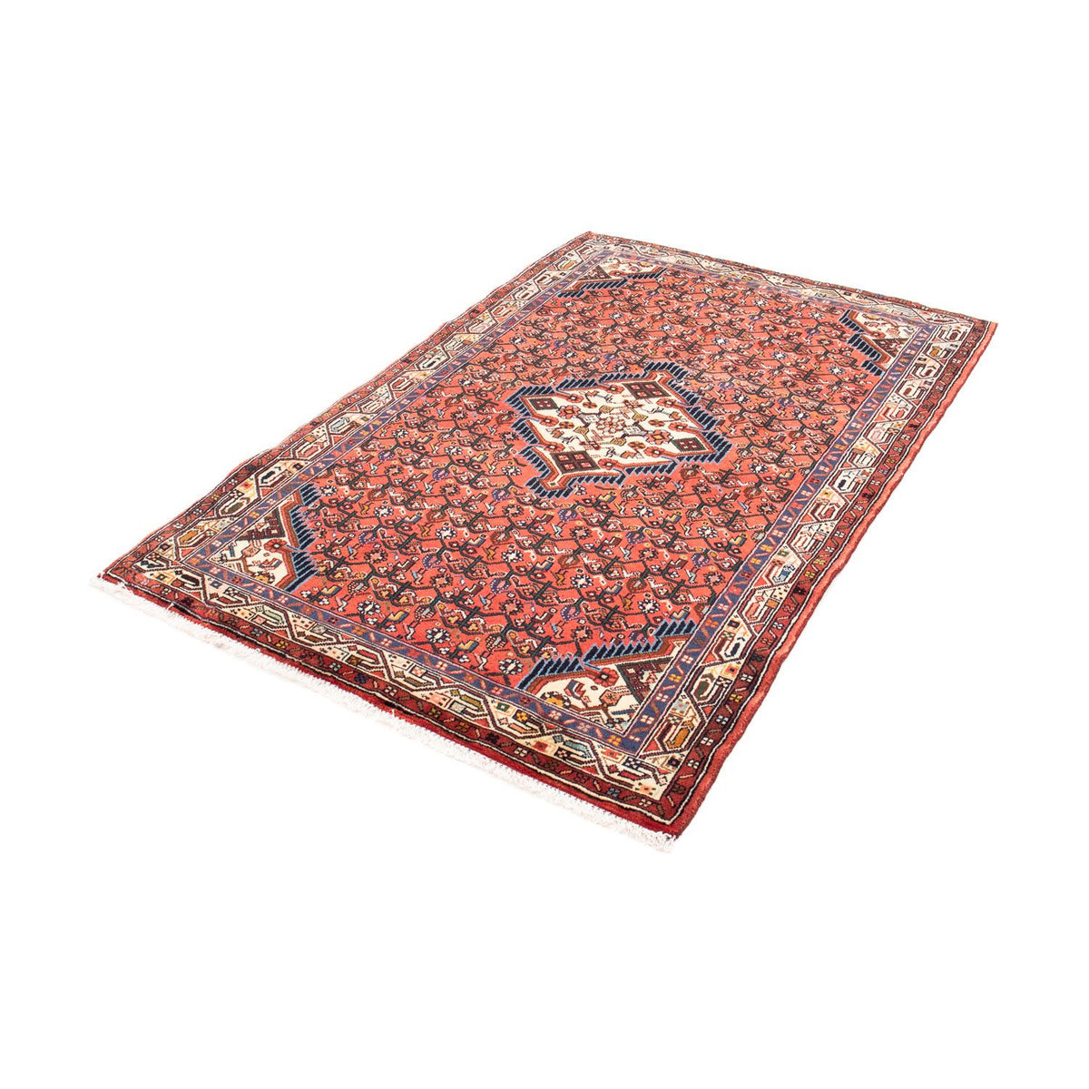 Tapis persan - Nomadic - 160 x 105 cm - rouge foncé