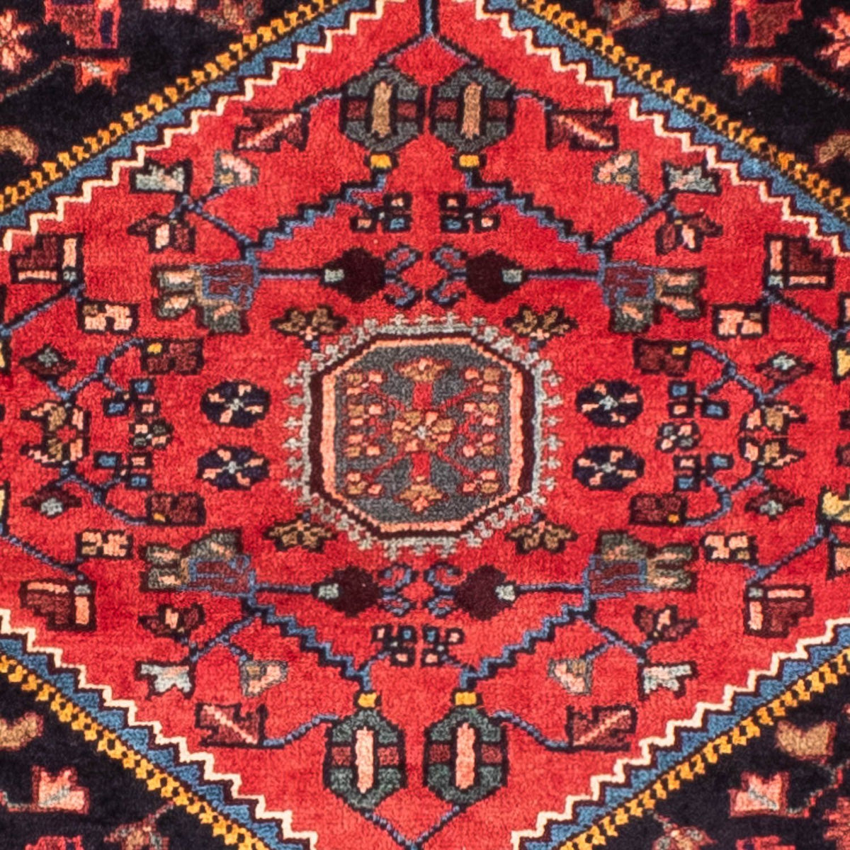 Tapis persan - Nomadic - 200 x 115 cm - bleu foncé