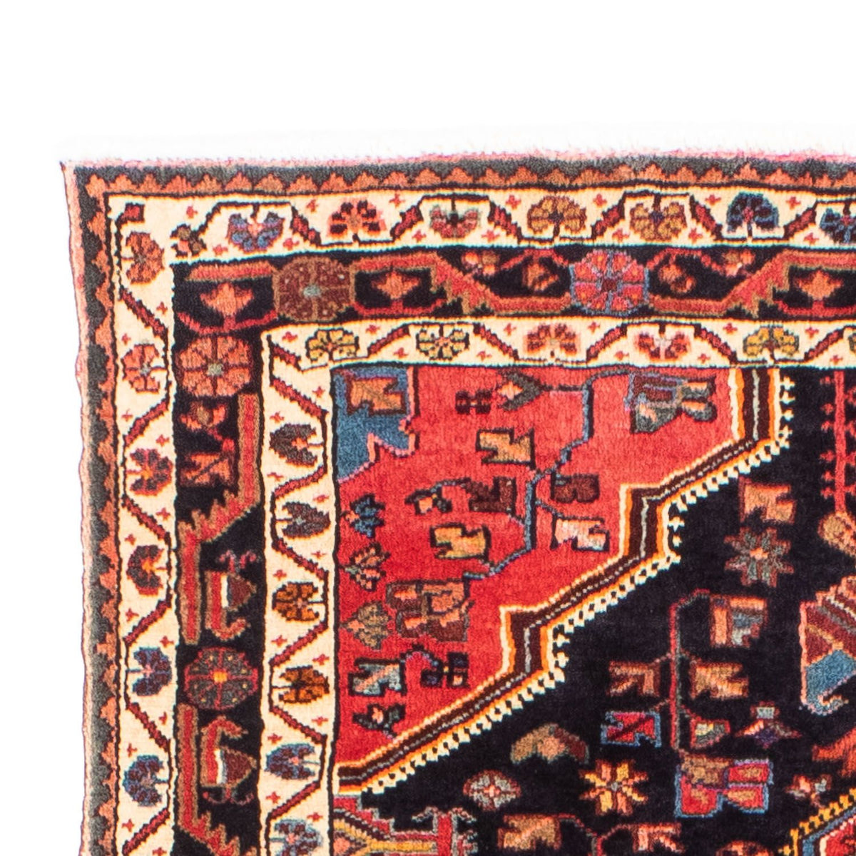 Tapis persan - Nomadic - 200 x 115 cm - bleu foncé