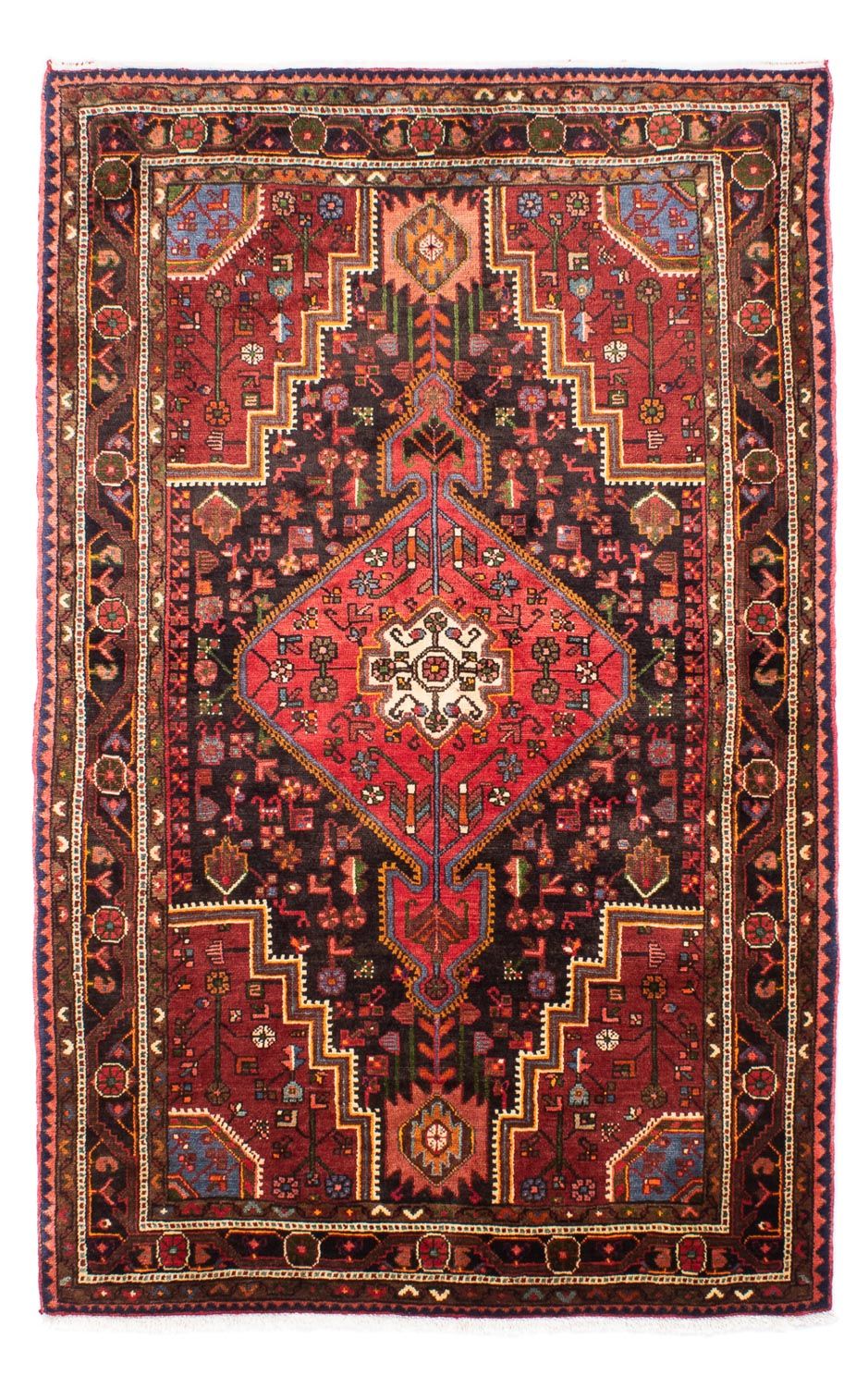 Tapis persan - Nomadic - 227 x 145 cm - bleu foncé