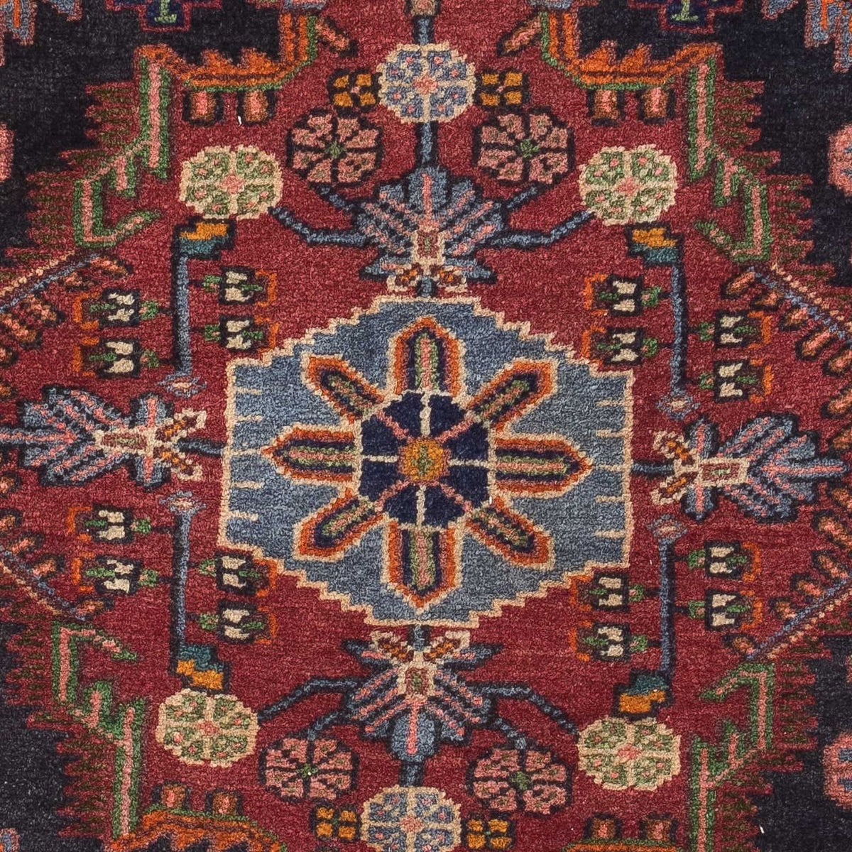 Tapis persan - Nomadic - 126 x 88 cm - rouge clair