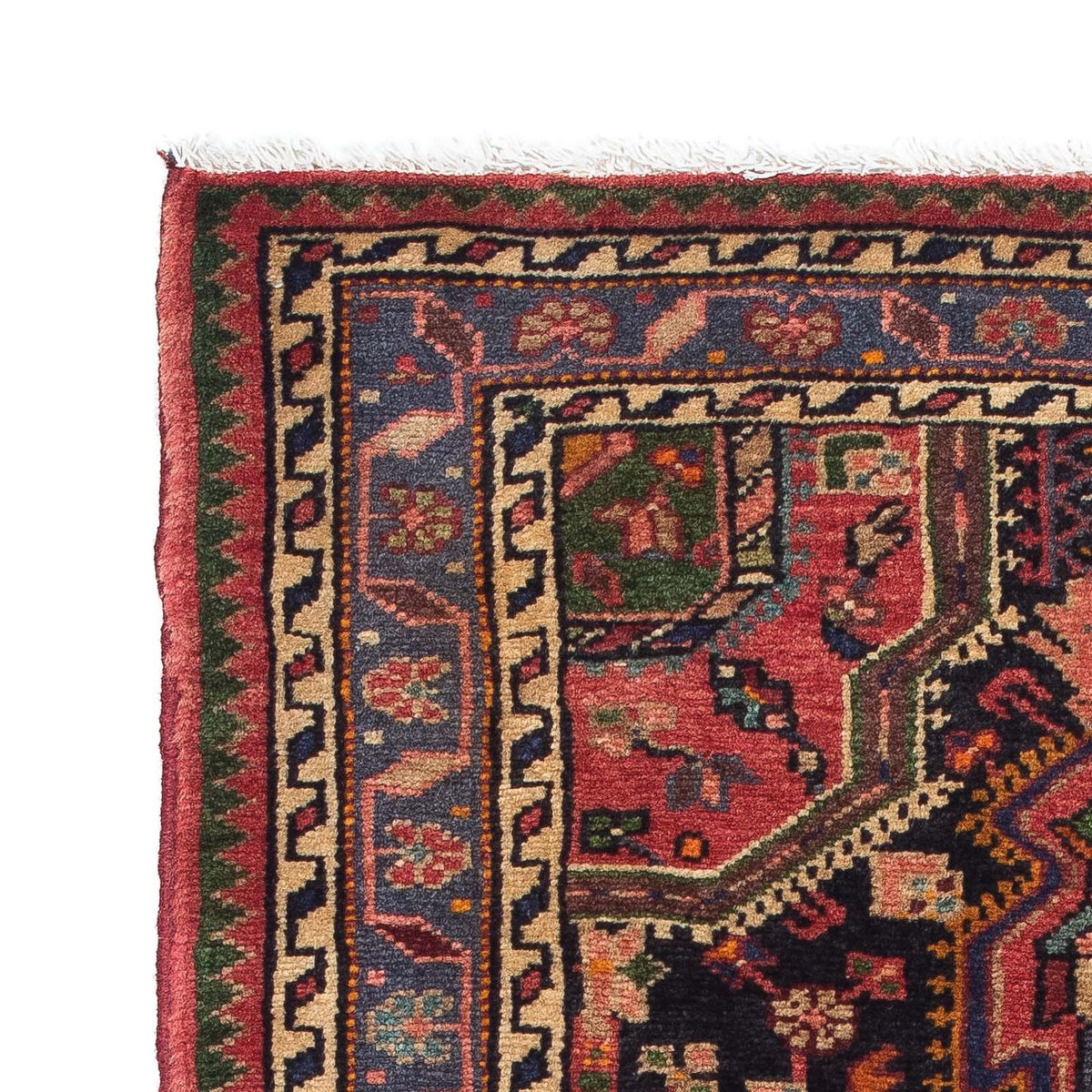 Tapis persan - Nomadic - 122 x 82 cm - rouge clair