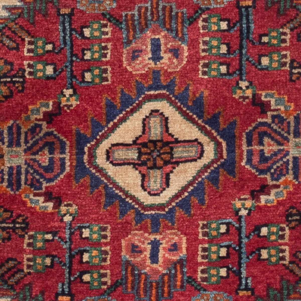 Tapis persan - Nomadic - 125 x 83 cm - rouge foncé