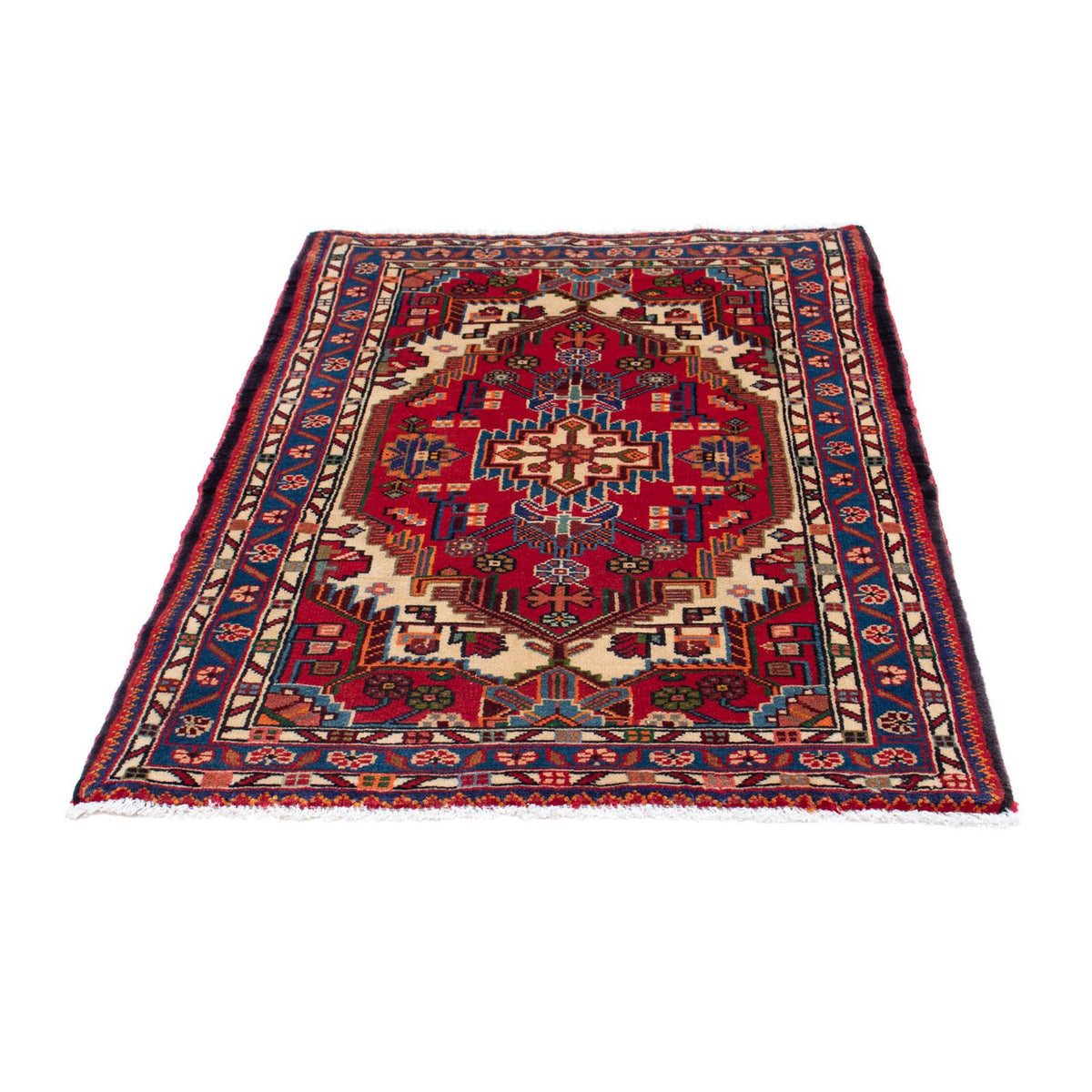 Tapis persan - Nomadic - 133 x 90 cm - rouge foncé