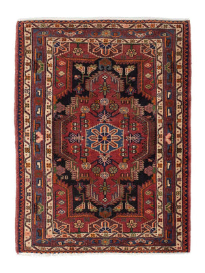 Tapis persan - Nomadic - 127 x 90 cm - rouge foncé