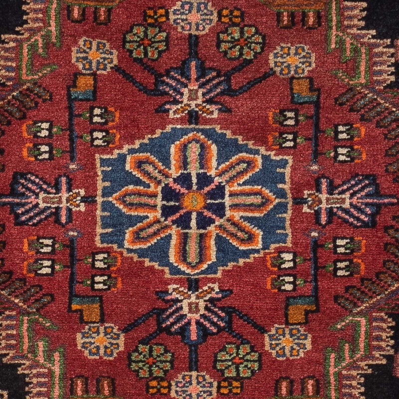 Tapis persan - Nomadic - 127 x 90 cm - rouge foncé