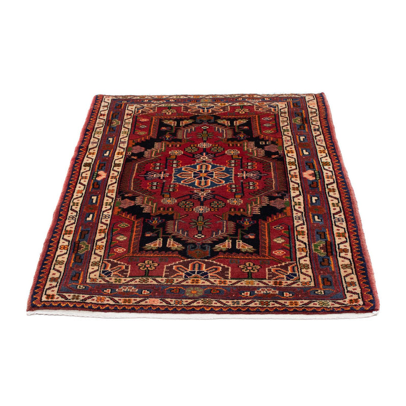 Tapis persan - Nomadic - 127 x 90 cm - rouge foncé