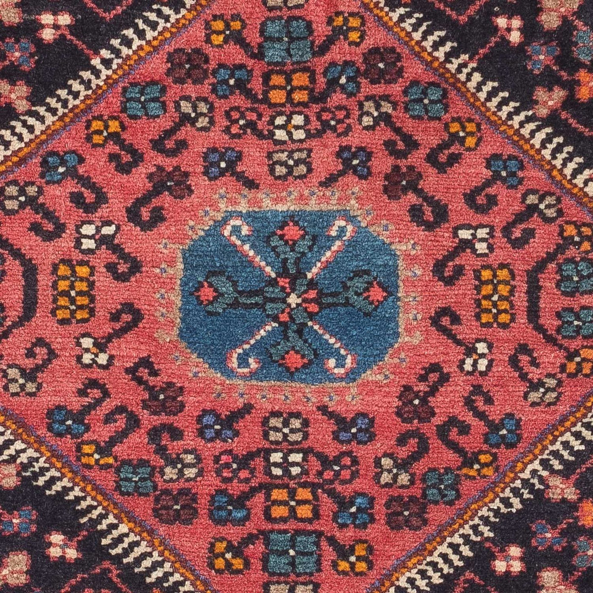 Tapis persan - Nomadic - 118 x 83 cm - bleu foncé