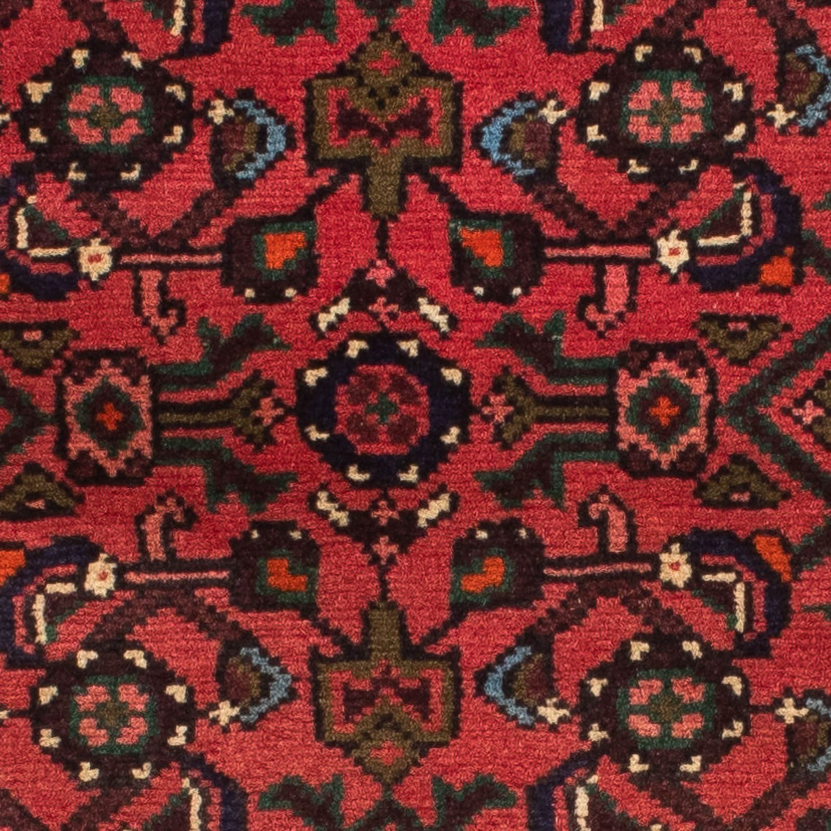 Tapis de couloir Tapis persan - Nomadic - 195 x 74 cm - rouge foncé