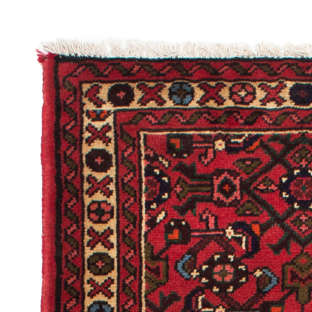 Tapis de couloir Tapis persan - Nomadic - 195 x 74 cm - rouge foncé