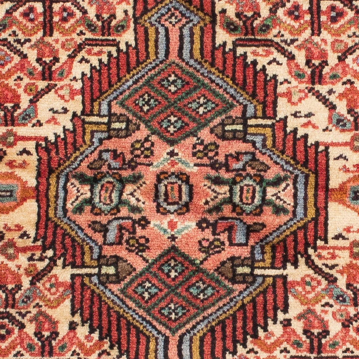 Tapis de couloir Tapis persan - Nomadic - 212 x 83 cm - beige