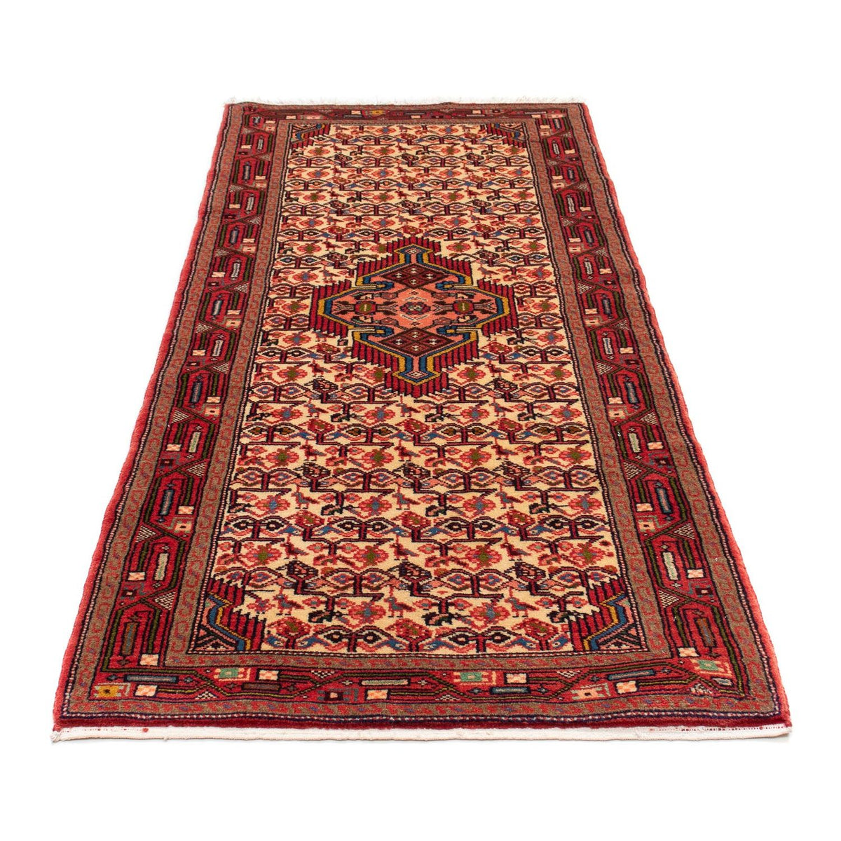 Tapis de couloir Tapis persan - Nomadic - 195 x 82 cm - rouge clair