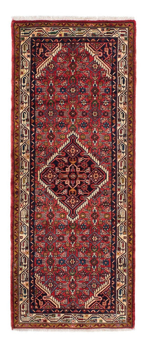 Tapis de couloir Tapis persan - Nomadic - 200 x 78 cm - rouge foncé