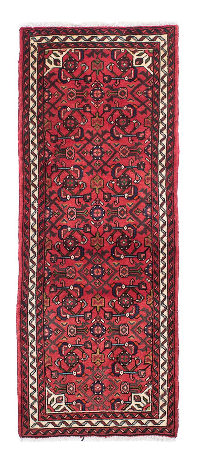 Tapis de couloir Tapis persan - Nomadic - 185 x 70 cm - rouge foncé