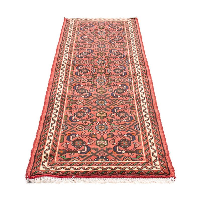 Tapis de couloir Tapis persan - Nomadic - 195 x 68 cm - rouge foncé
