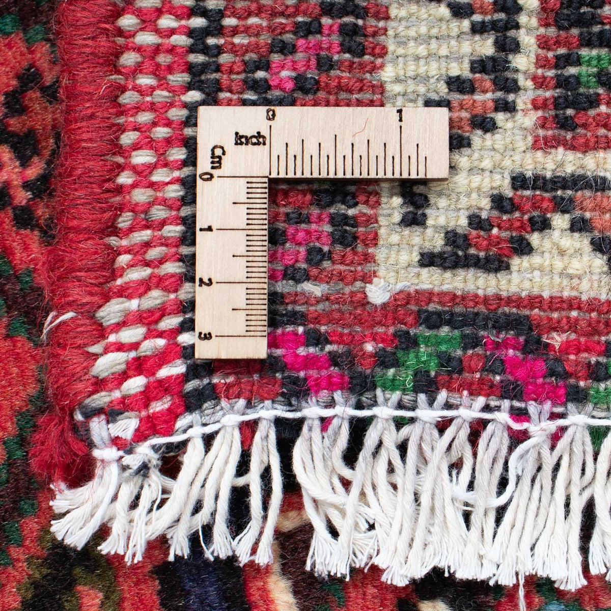 Tapis de couloir Tapis persan - Nomadic - 195 x 68 cm - rouge foncé