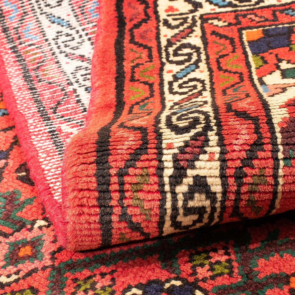 Tapis persan - Nomadic - 146 x 100 cm - rouge