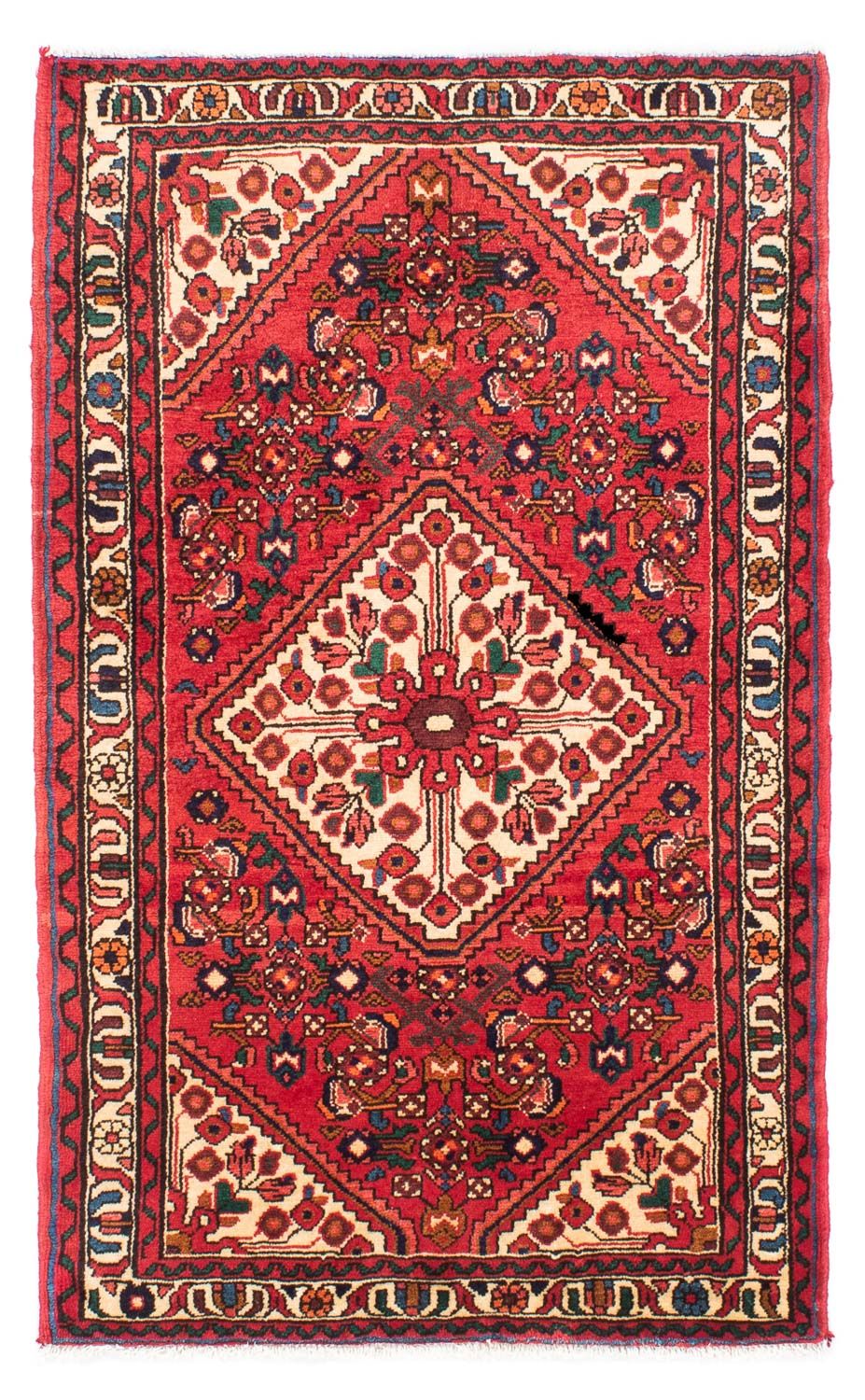 Tapis persan - Nomadic - 160 x 108 cm - rouge
