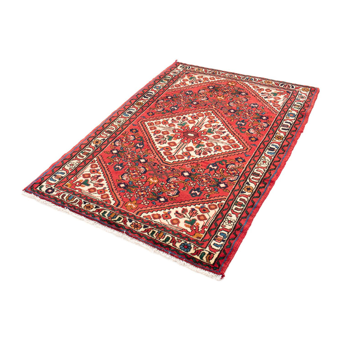 Tapis persan - Nomadic - 160 x 108 cm - rouge