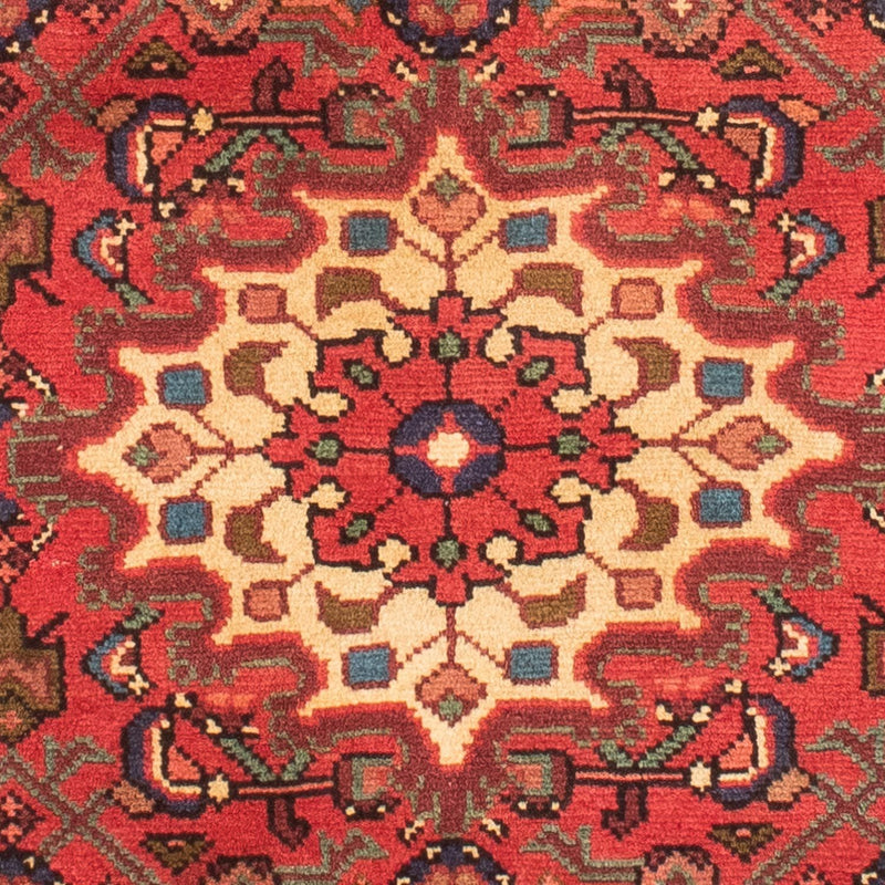 Tapis persan - Nomadic - 135 x 110 cm - rouge clair