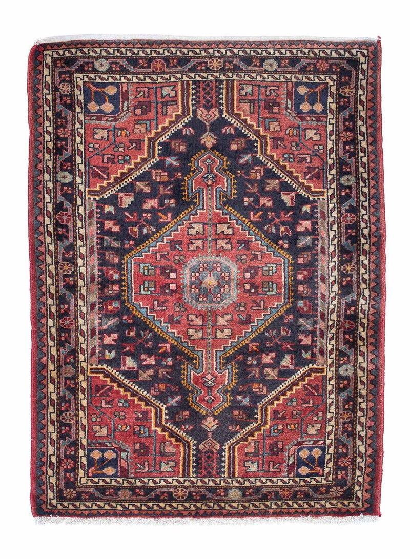 Tapis persan - Nomadic - 157 x 104 cm - bleu foncé