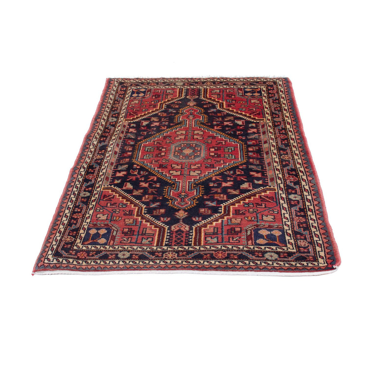 Tapis persan - Nomadic - 157 x 104 cm - bleu foncé