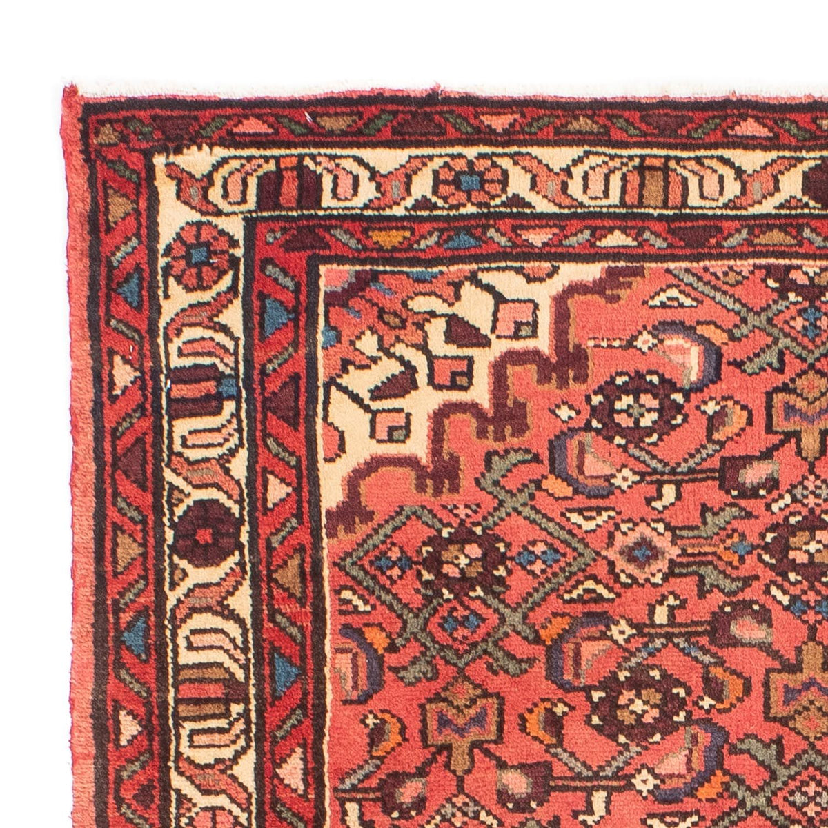 Tapis persan - Nomadic - 150 x 110 cm - rouge clair