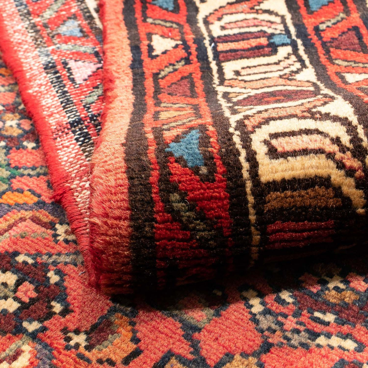 Tapis persan - Nomadic - 150 x 110 cm - rouge clair